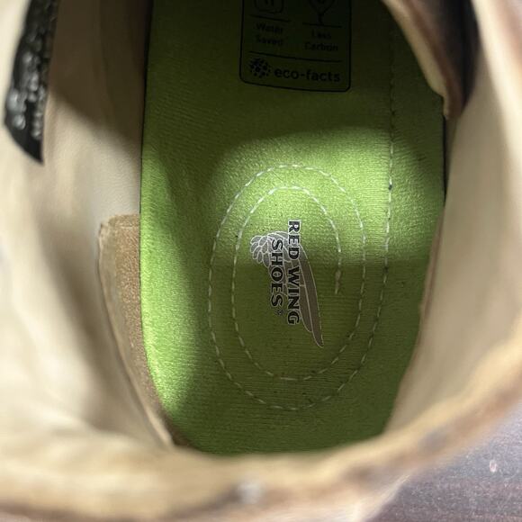 Red Wing Men's Size 9 D Cross Lite Brown Lace Up Chukka Boots Aluminum Toe - Picture 5 of 9